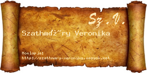 Szathmáry Veronika névjegykártya