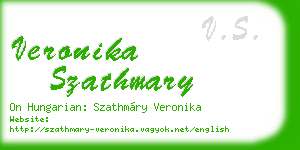 veronika szathmary business card